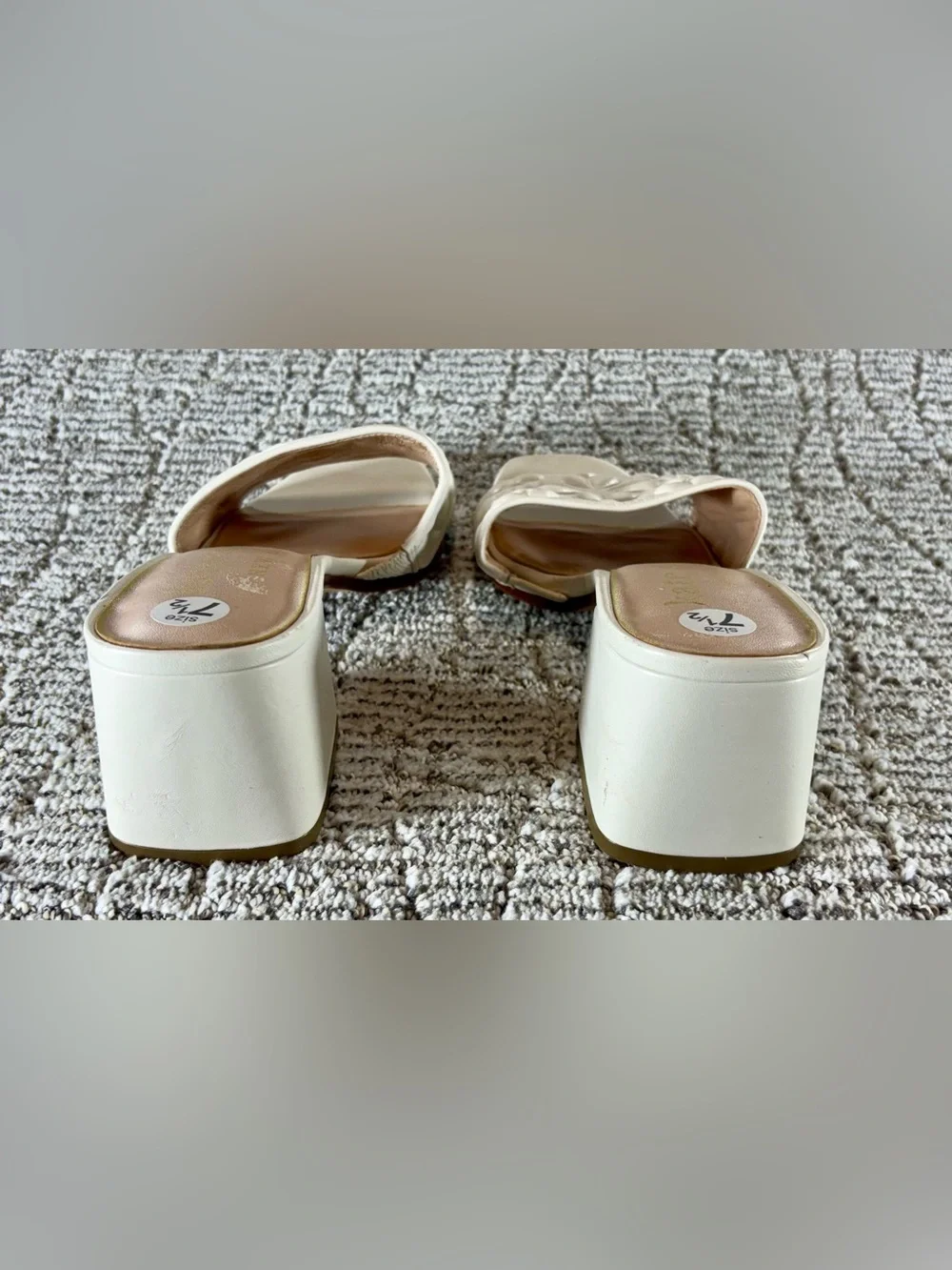 NEW Kate Spade Size 7.5 Parchment Emmie Slide Sandals